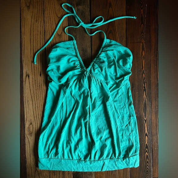 Victoria's Secret Tops - VICTORIA’S SECRET • Y2K halter tank top ruched scrunch string 2000s style